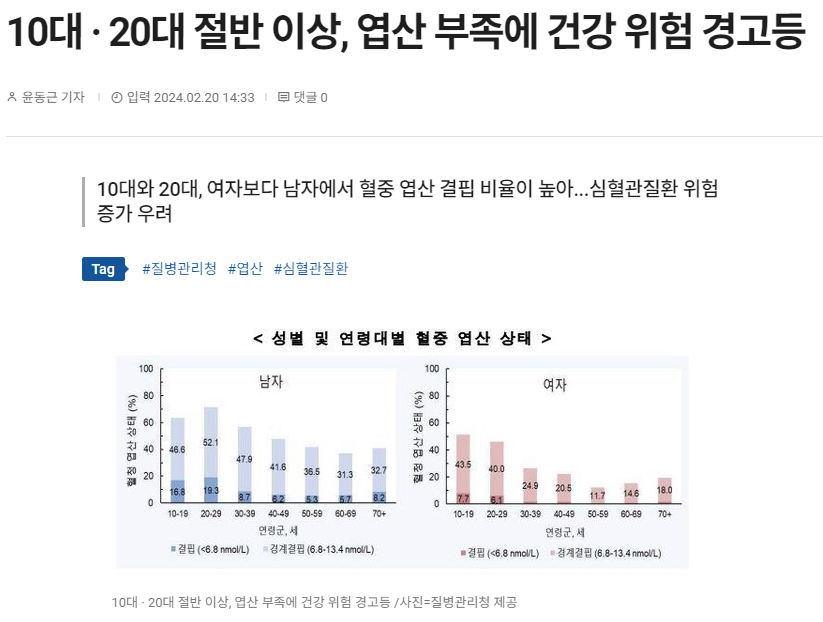 엽산 기사