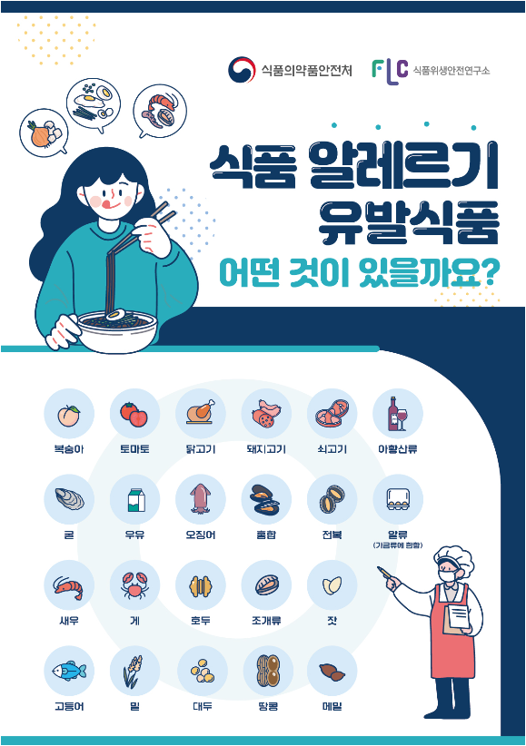 식품 알레르기 포스터